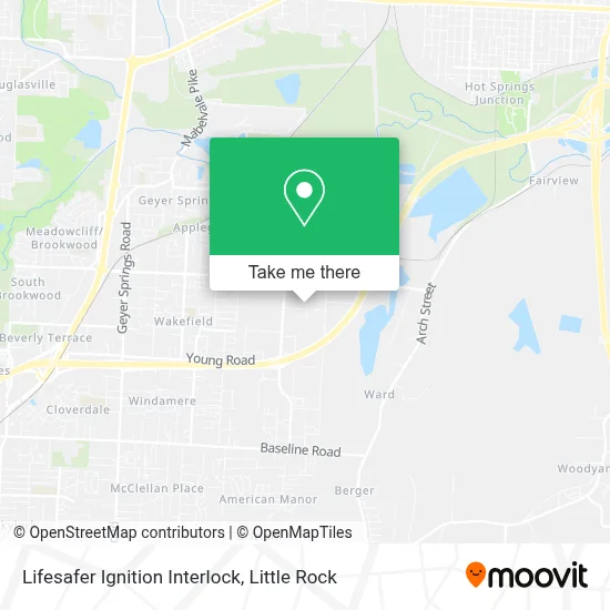 Lifesafer Ignition Interlock map