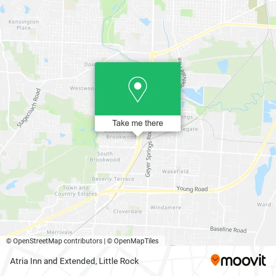 Mapa de Atria Inn and Extended