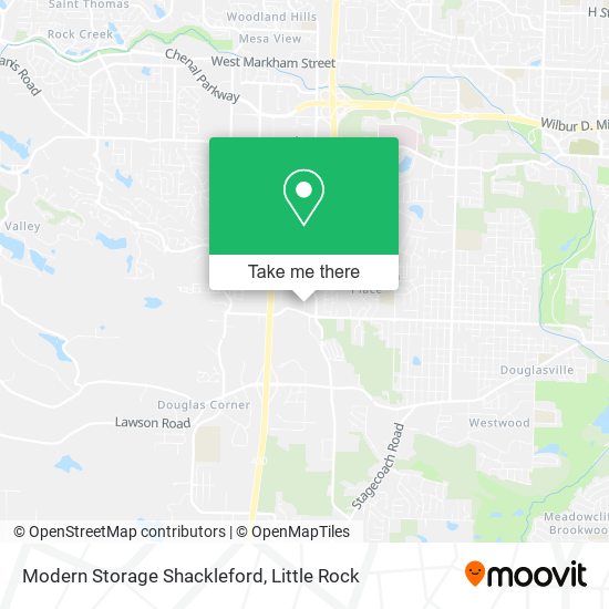 Modern Storage Shackleford map