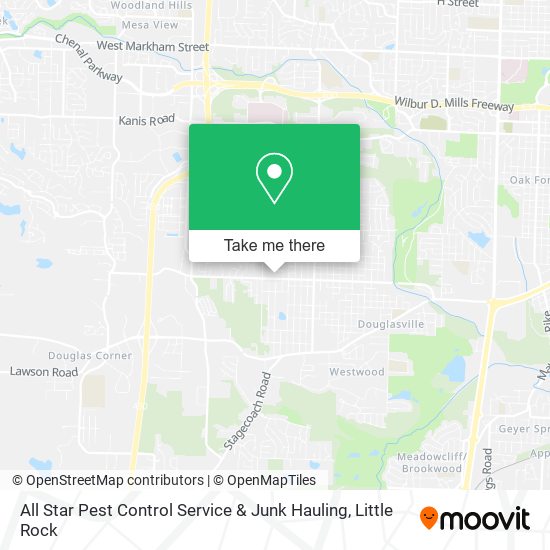 All Star Pest Control Service & Junk Hauling map