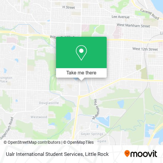 Mapa de Ualr International Student Services