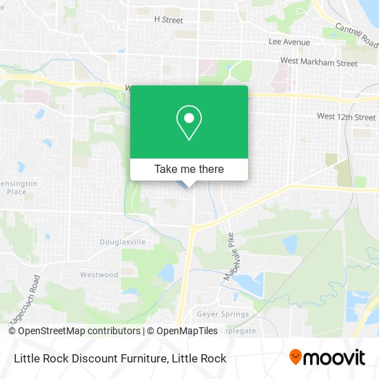 Little Rock Discount Furniture map