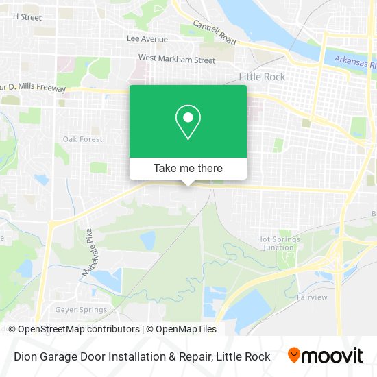 Mapa de Dion Garage Door Installation & Repair