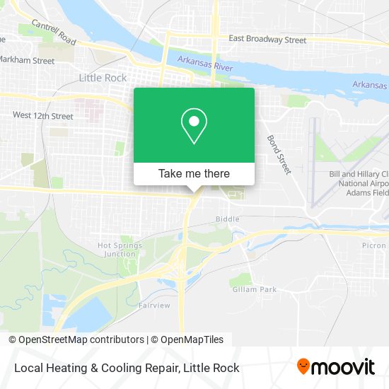 Local Heating & Cooling Repair map