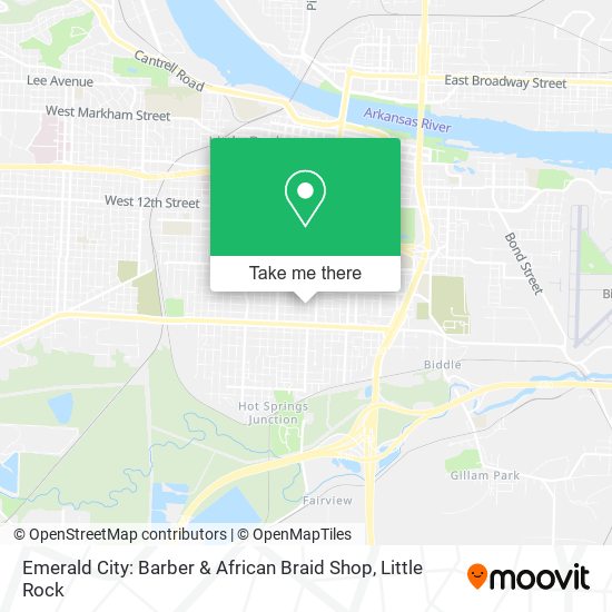 Emerald City: Barber & African Braid Shop map