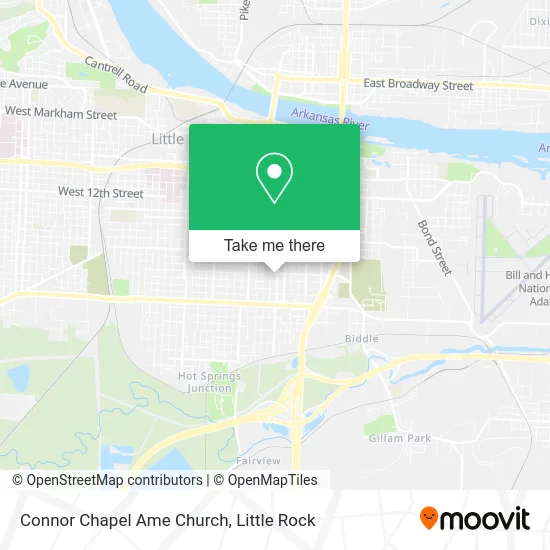 Connor Chapel Ame Church map