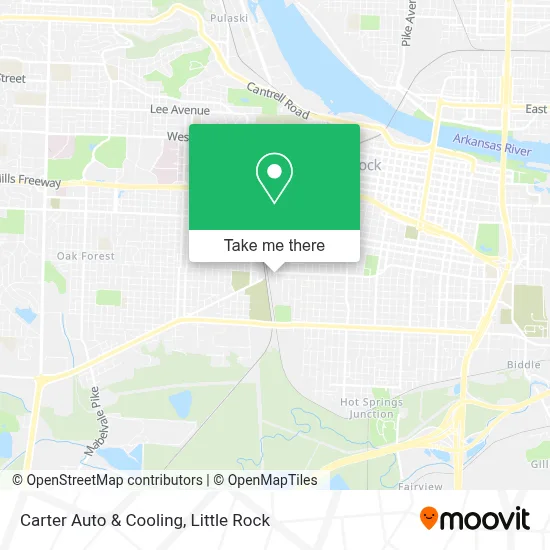 Carter Auto & Cooling map