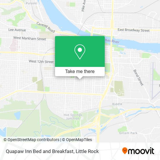 Quapaw Inn Bed and Breakfast map