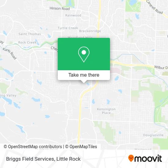 Briggs Field Services map