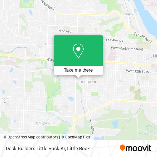 Mapa de Deck Builders Little Rock Ar