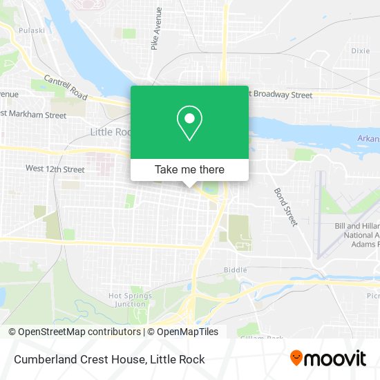 Mapa de Cumberland Crest House