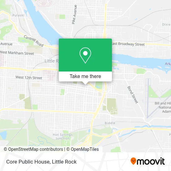 Core Public House map