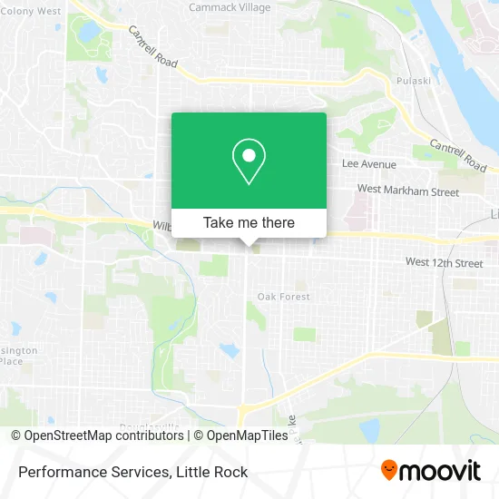 Performance Services map