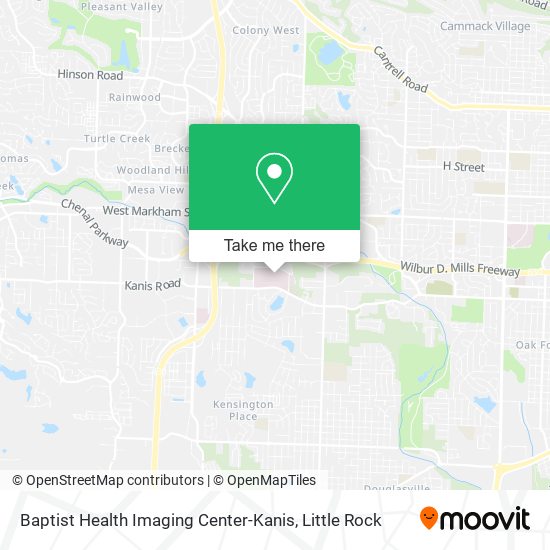 Mapa de Baptist Health Imaging Center-Kanis