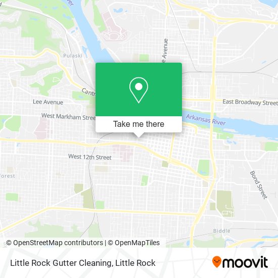 Little Rock Gutter Cleaning map