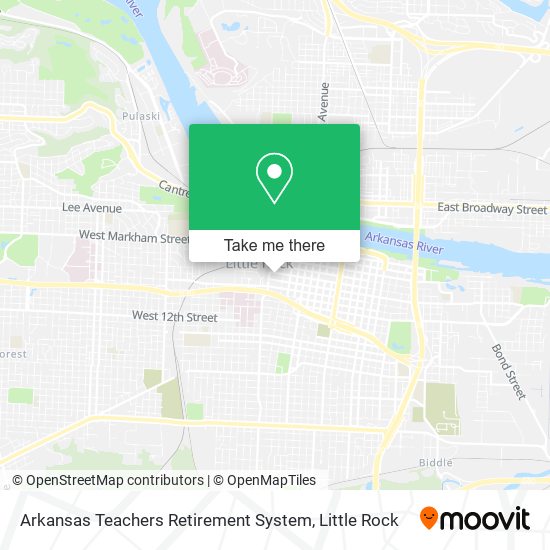 Mapa de Arkansas Teachers Retirement System