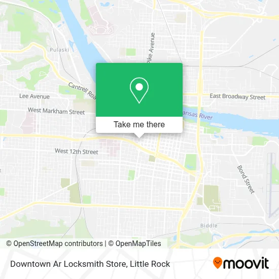 Downtown Ar Locksmith Store map
