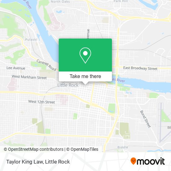 Taylor King Law map