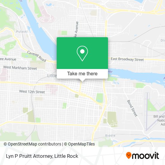 Lyn P Pruitt Attorney map