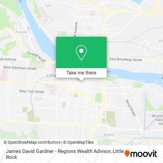 James David Gardner - Regions Wealth Advisor map