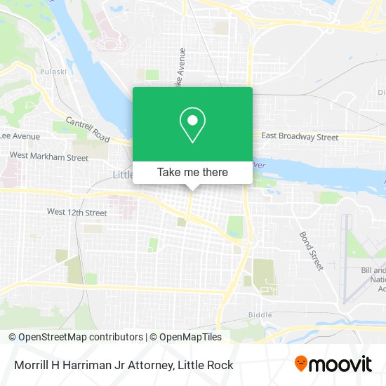 Morrill H Harriman Jr Attorney map