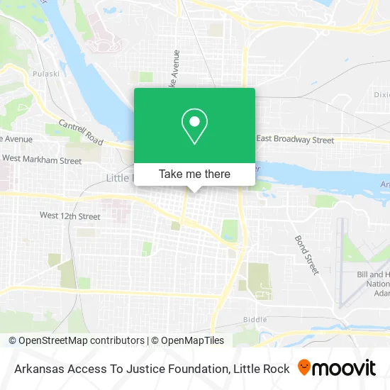 Arkansas Access To Justice Foundation map