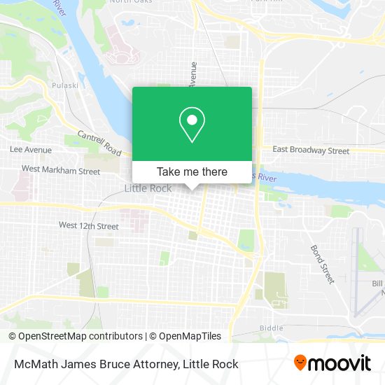 McMath James Bruce Attorney map