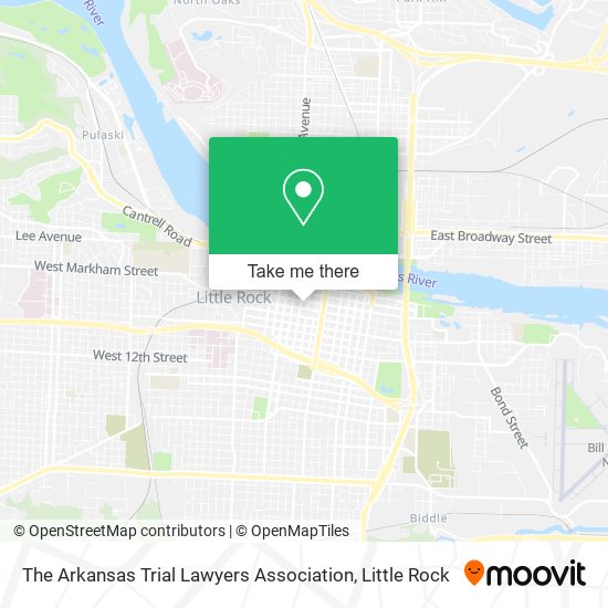 The Arkansas Trial Lawyers Association map