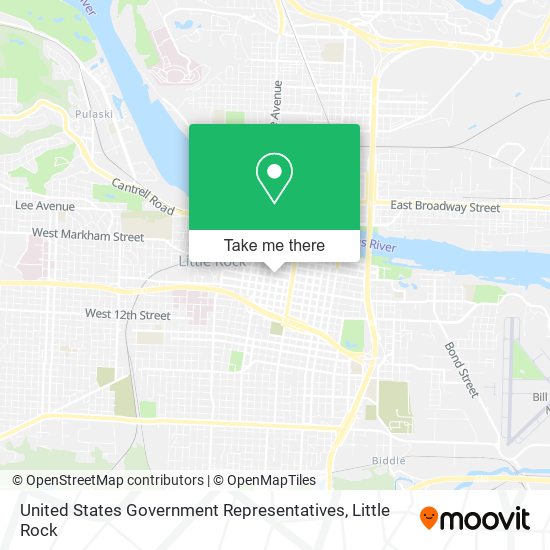 Mapa de United States Government Representatives