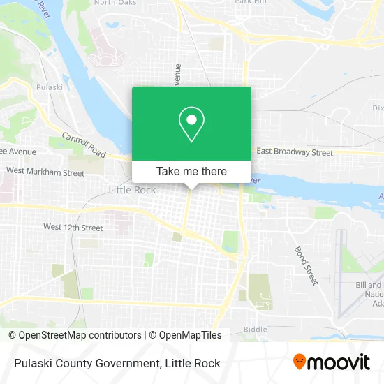 Pulaski County Government map