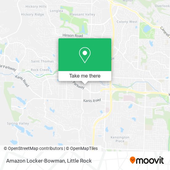 Amazon Locker-Bowman map