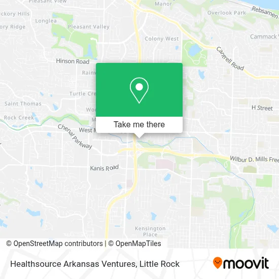 Healthsource Arkansas Ventures map