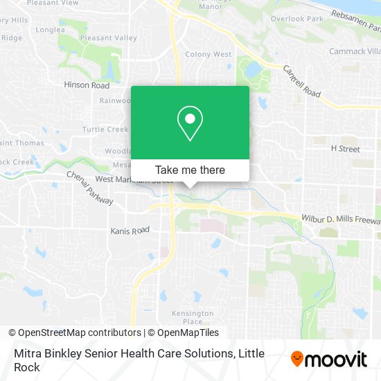 Mapa de Mitra Binkley Senior Health Care Solutions