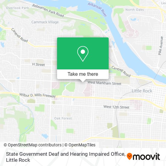 State Government Deaf and Hearing Impaired Office map