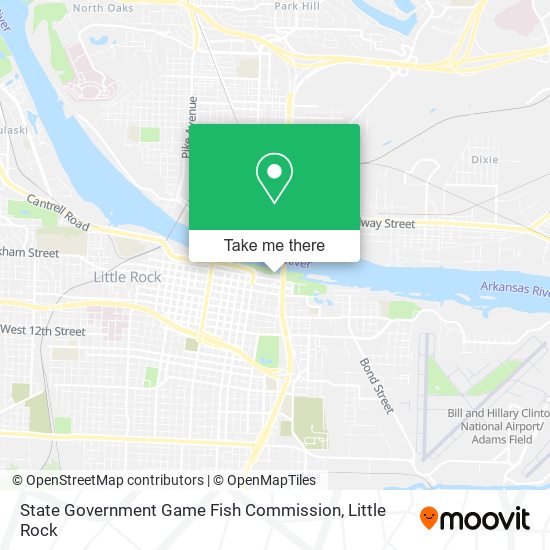 Mapa de State Government Game Fish Commission