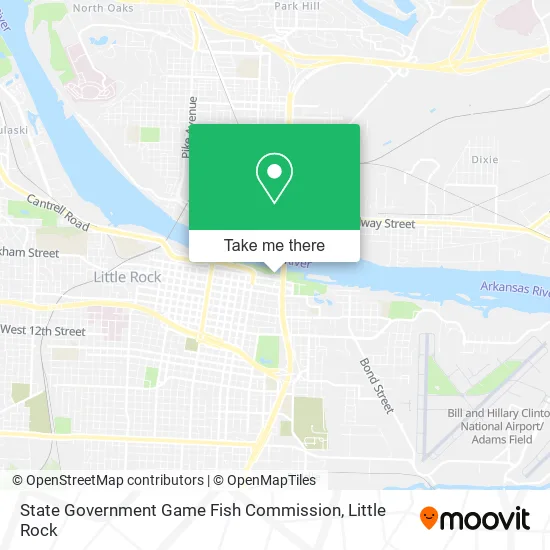 State Government Game Fish Commission map