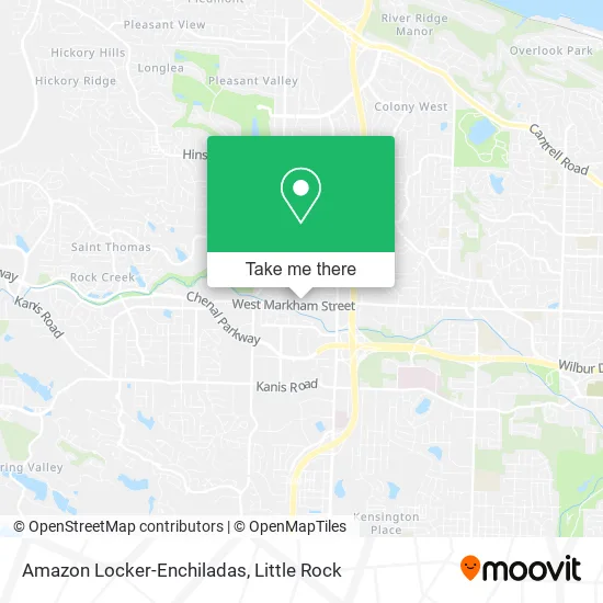 Amazon Locker-Enchiladas map