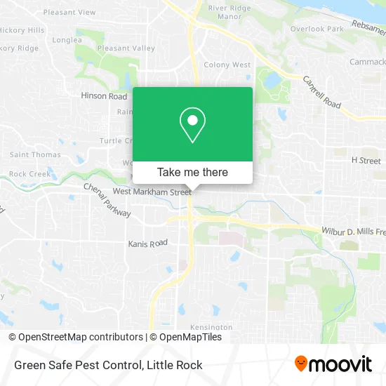 Mapa de Green Safe Pest Control