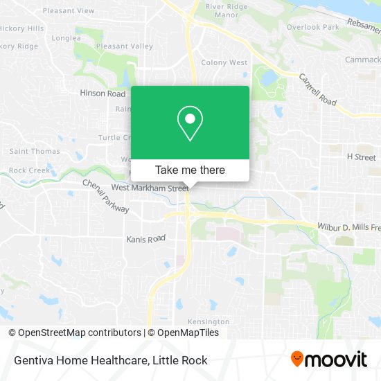 Mapa de Gentiva Home Healthcare