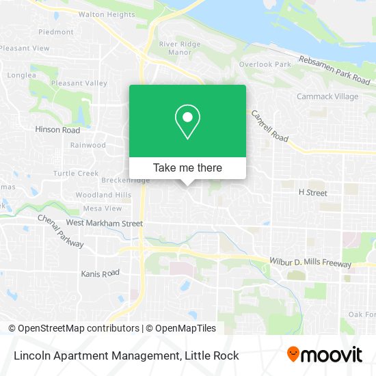 Mapa de Lincoln Apartment Management
