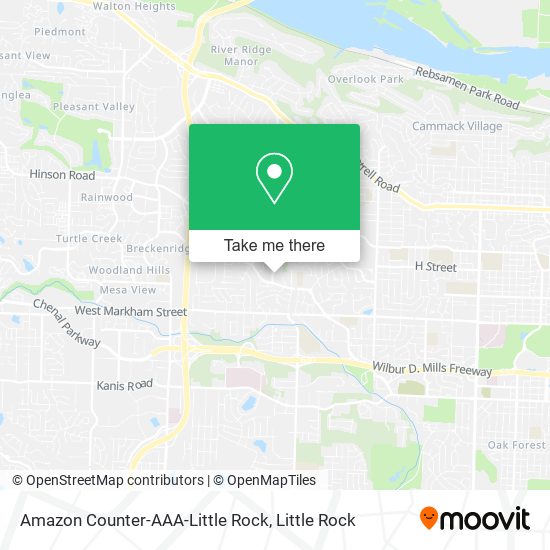 Amazon Counter-AAA-Little Rock map