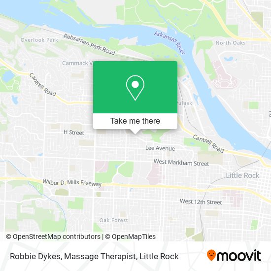 Robbie Dykes, Massage Therapist map