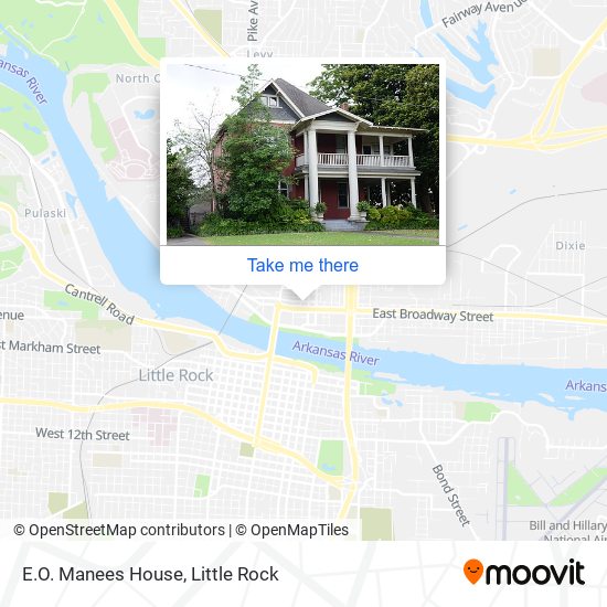 E.O. Manees House map