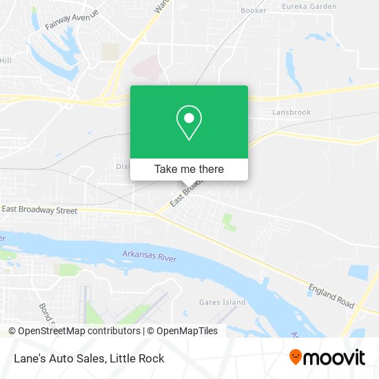 Lane's Auto Sales map