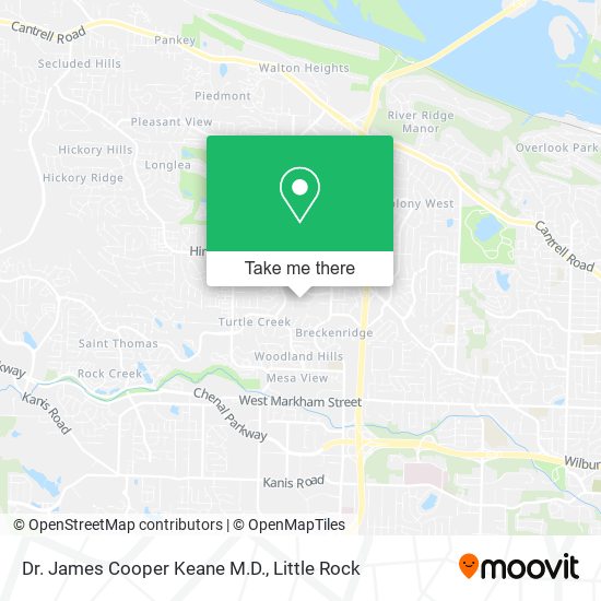Mapa de Dr. James Cooper Keane M.D.