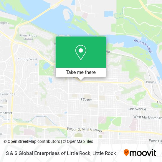 S & S Global Enterprises of Little Rock map