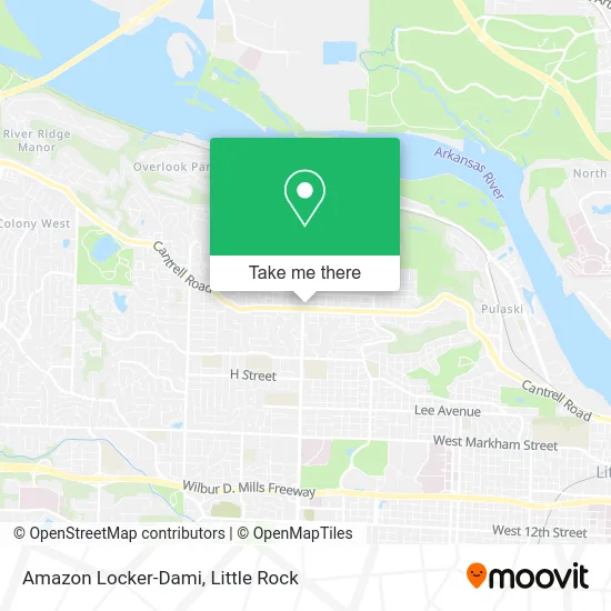 Amazon Locker-Dami map