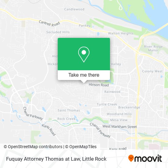 Fuquay Attorney Thomas at Law map