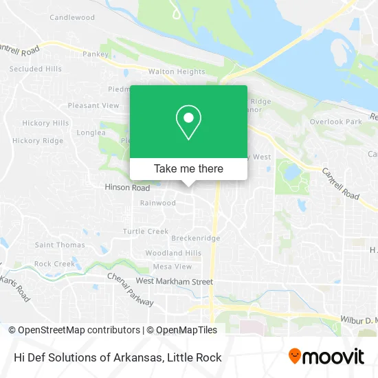 Hi Def Solutions of Arkansas map