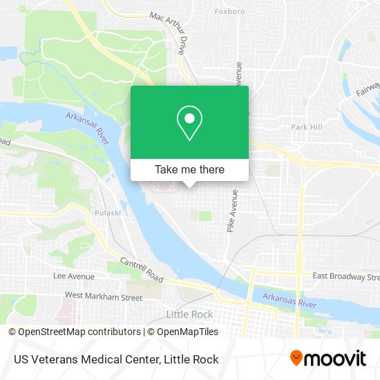 Mapa de US Veterans Medical Center